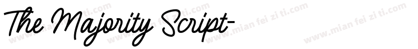 The Majority Script字体转换